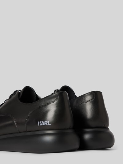 Peek & Cloppenburg Karl LagerfeldSchnürschuhe Aus Leder Mit Label-Detail In Black
