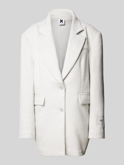 Peek & Cloppenburg Karo KauerBlazer mit Pattentaschen in hellgrau