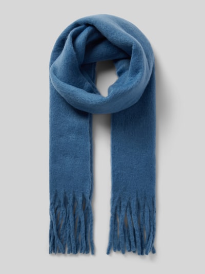 Peek & Cloppenburg Karo KauerSchal mit Fransen in hellblau