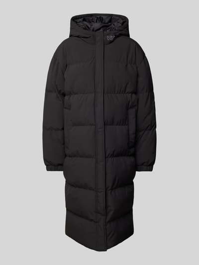 Peek & Cloppenburg Karo KauerSteppmantel Mit Label-Stitching In Black