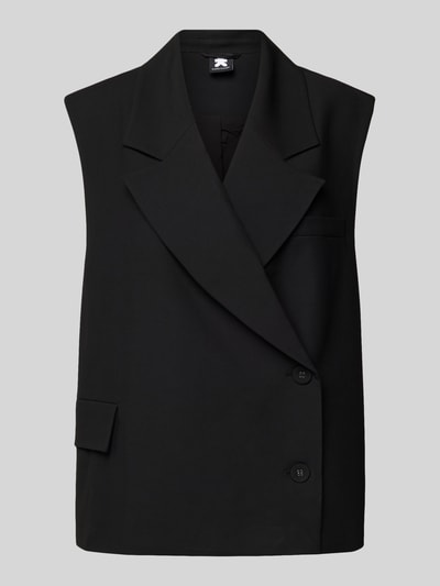 Peek & Cloppenburg Karo KauerWeste Mit Reverskragen In Black