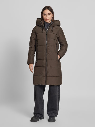 Peek & Cloppenburg KhujoSteppmantel Mit Kapuze Modell 'JILIAS4' In Dunkelgruen