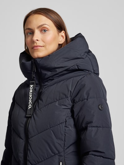 Peek & Cloppenburg KhujoSteppmantel Mit Label-Detail Modell 'DARKA' In Marine