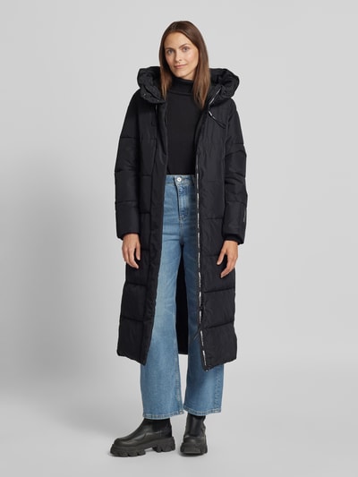 Peek & Cloppenburg khujoSteppmantel mit Label-Detail Modell 'SOULANI' in black