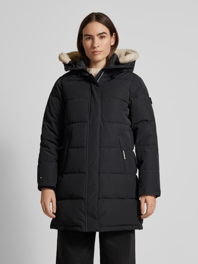 Peek & Cloppenburg KhujoSteppmantel Mit Label-Details Modell 'Teddy' In Black