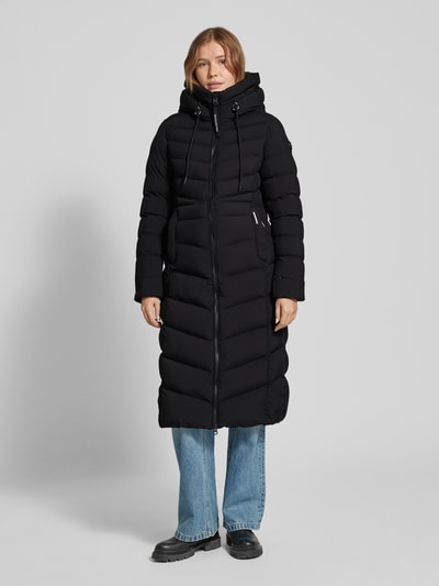 Peek & Cloppenburg KhujoSteppmantel Mit Zweiwege-Reißverschluss Modell 'INGRAM3 MATT' In Black