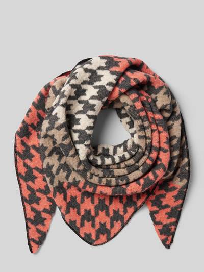 Peek & Cloppenburg Kurt BeinesSchal mit eingefassten Abschlüssen Modell 'Houndstooth Harmony' in black