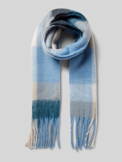 Peek & Cloppenburg Kurt BeinesSchal mit Fransen in hellblau