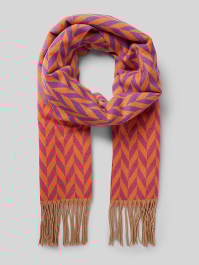 Peek & Cloppenburg Kurt BeinesSchal mit Fransen in orange