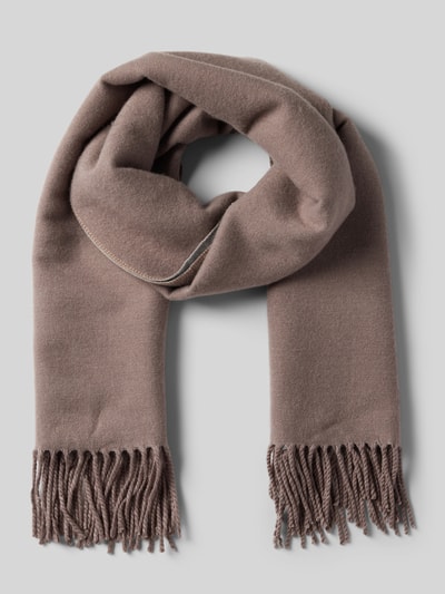 Peek & Cloppenburg Kurt BeinesSchal mit Fransen in taupe