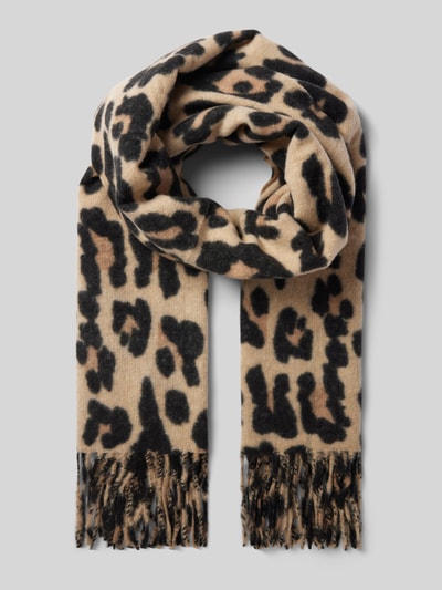 Peek & Cloppenburg Kurt BeinesSchal mit Fransen Modell 'XXL Leo' in beige