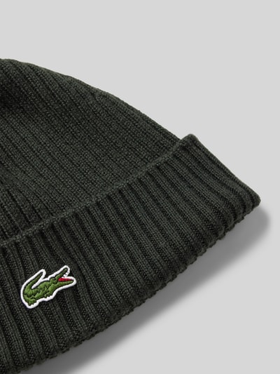 Peek & Cloppenburg Lacoste SportGrobstrick-Beanie Aus Wolle In Khaki