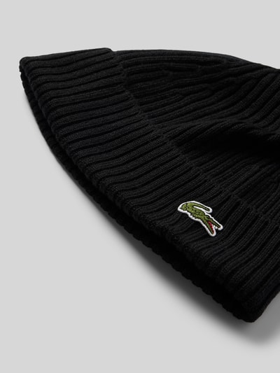 Peek & Cloppenburg LacosteBeanie In Strick-Optik In Black