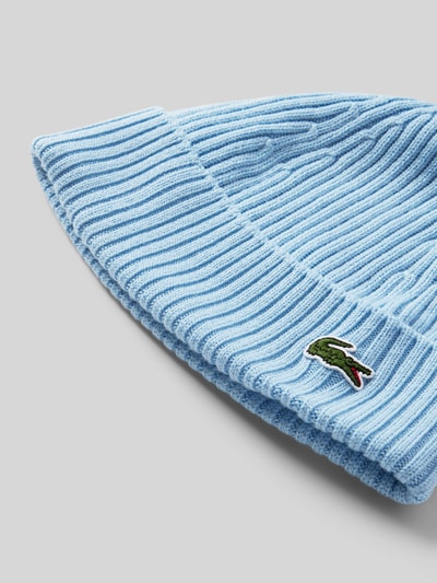 Peek & Cloppenburg LacosteBeanie In Strick-Optik In Hellblau