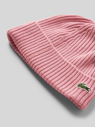 Peek & Cloppenburg LacosteBeanie In Strick-Optik In Rosa