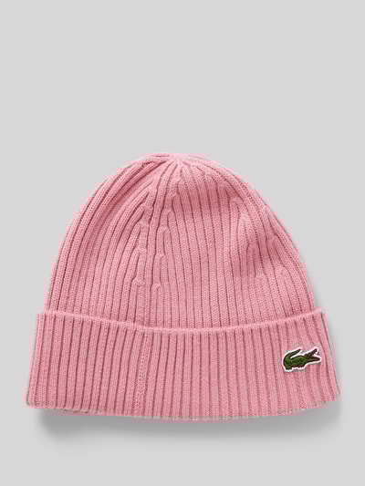Peek & Cloppenburg LacosteBeanie in Strick-Optik in rosa