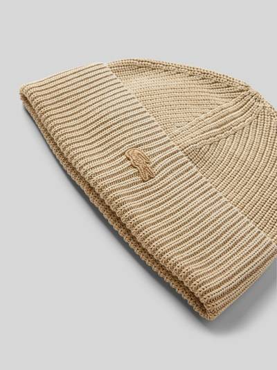Peek & Cloppenburg LacosteBeanie Mit Logo-Badge In Beige