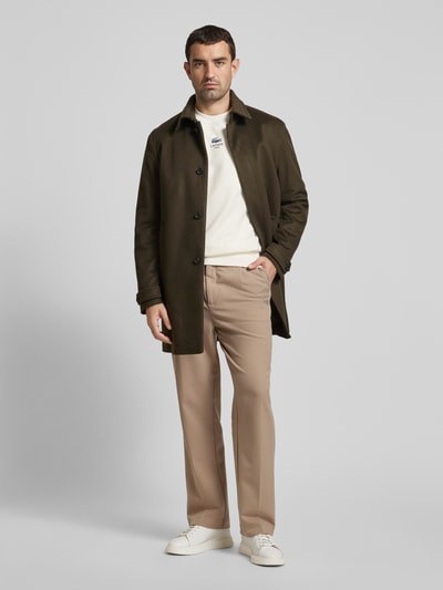 Peek & Cloppenburg LacosteClassic Fit Sweatshirt Mit Logo-Print Modell 'HERITAGE' In Offwhite