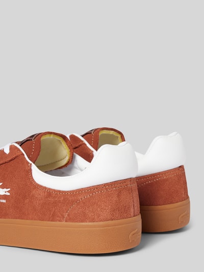 Peek & Cloppenburg LacosteLedersneaker Mit Label-Detail Modell 'BASESHOT' In Mittelbraun
