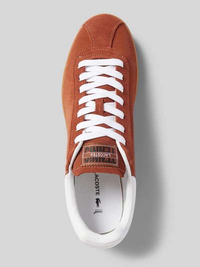 Peek & Cloppenburg LacosteLedersneaker Mit Label-Detail Modell 'BASESHOT' In Mittelbraun