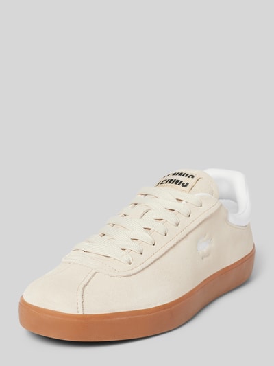 Peek & Cloppenburg LacosteLedersneaker mit Label-Detail Modell 'BASESHOT' in beige