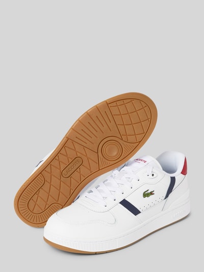 Peek & Cloppenburg LacosteLedersneaker Mit Label-Stitching In Weiss