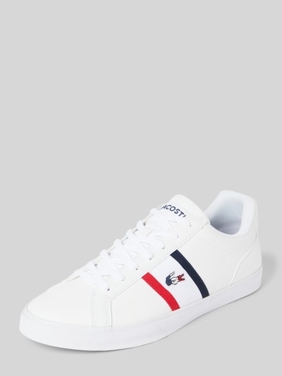 Peek & Cloppenburg LacosteLedersneaker mit Label-Stitching Modell 'LEROND' in weiss