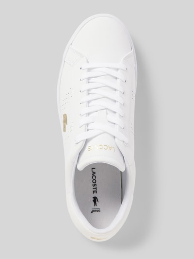 Peek & Cloppenburg LacosteLedersneaker Mit Logo-Applikation Modell 'POWERCOURT 2.0' In Weiss