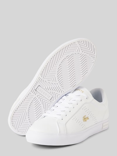 Peek & Cloppenburg LacosteLedersneaker Mit Logo-Applikation Modell 'POWERCOURT 2.0' In Weiss