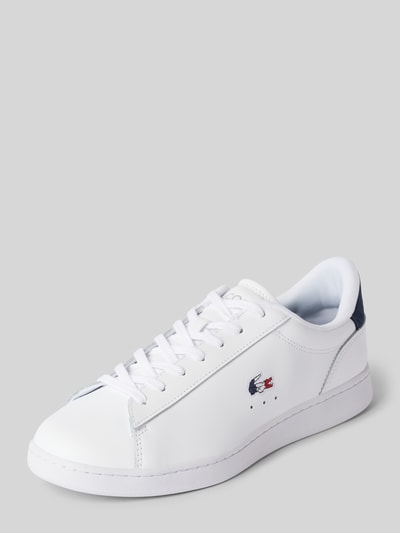 Peek & Cloppenburg LacosteLedersneaker mit Logo-Stitching Modell 'CARNABY' in weiss