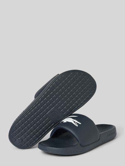 Peek & Cloppenburg LacosteSandalette Mit Label-Print Modell 'Croco 1.0' In Dunkelblau