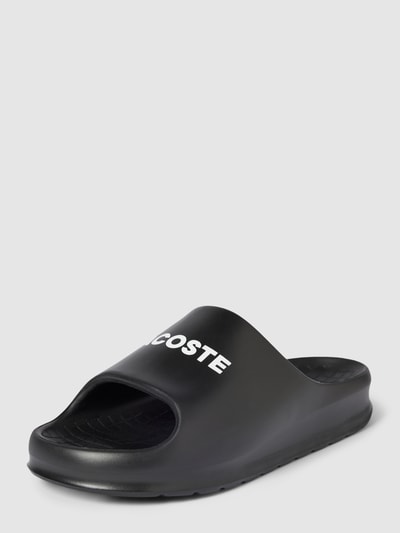 Peek & Cloppenburg LacosteSlides mit Label-Print in black
