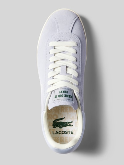 Peek & Cloppenburg LacosteSneaker Aus Leder In Unifarbenem Design In Hellblau