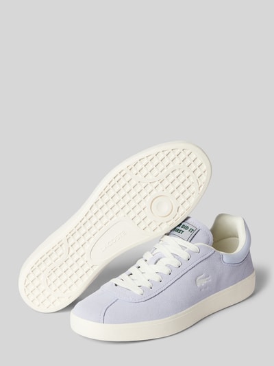 Peek & Cloppenburg LacosteSneaker Aus Leder In Unifarbenem Design In Hellblau