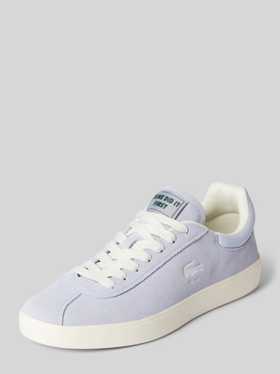 Peek & Cloppenburg LacosteSneaker aus Leder in unifarbenem Design in hellblau