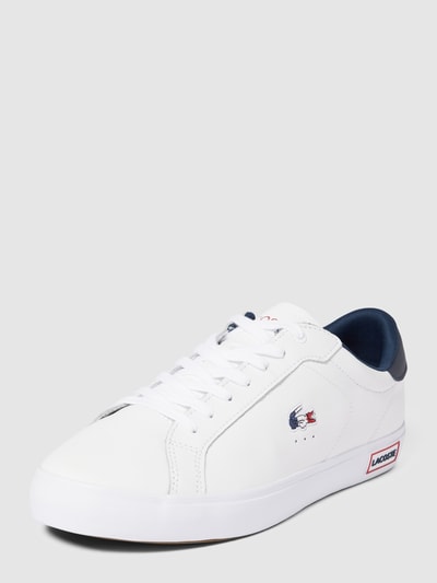 Peek & Cloppenburg LacosteSneaker Aus Leder Mit Label-Details Modell 'POWERCOURT' In Weiss
