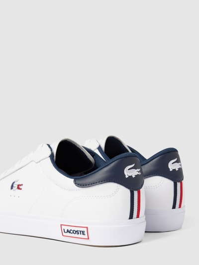 Peek & Cloppenburg LacosteSneaker Aus Leder Mit Label-Details Modell 'POWERCOURT' In Weiss