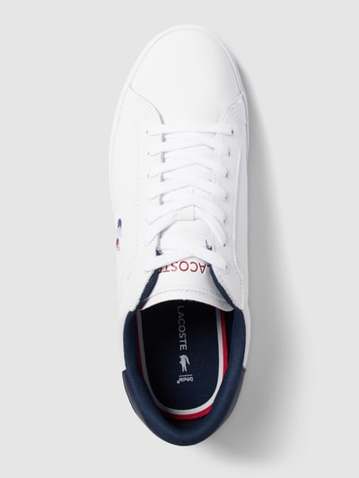 Peek & Cloppenburg LacosteSneaker Aus Leder Mit Label-Details Modell 'POWERCOURT' In Weiss