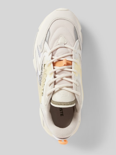 Peek & Cloppenburg LacosteSneaker Aus Leder-Textil-Mix Mit Schnürung In Beige