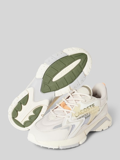 Peek & Cloppenburg LacosteSneaker Aus Leder-Textil-Mix Mit Schnürung In Beige