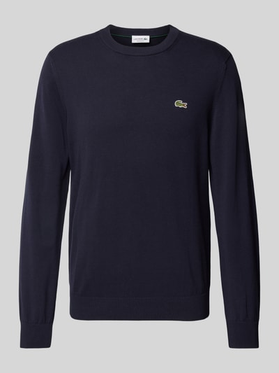 Peek & Cloppenburg LacosteStrickpullover Mit Logo-Patch In Marine