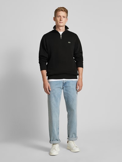 Peek & Cloppenburg LacosteStrickpullover mit Stehkragen in black