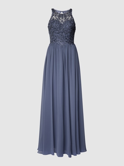 Peek & Cloppenburg LaonaAbendkleid Mit Floralen Stickereien In Rauchblau