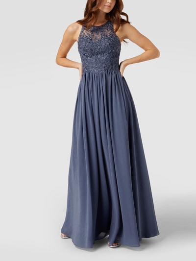 Peek & Cloppenburg LaonaAbendkleid Mit Floralen Stickereien In Rauchblau