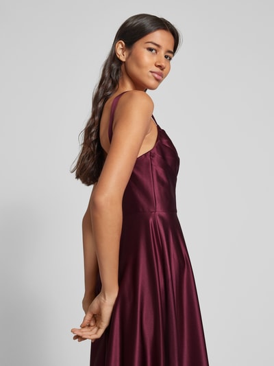 Peek & Cloppenburg LaonaAbendkleid Mit Gelegten Falten In Dunkelrot