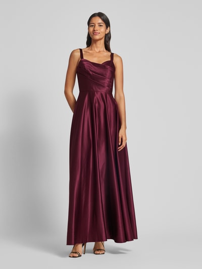 Peek & Cloppenburg LaonaAbendkleid Mit Gelegten Falten In Dunkelrot