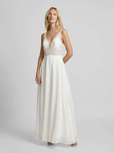 Peek & Cloppenburg LaonaBrautkleid Mit Floralem Spitzenbesatz In Weiss