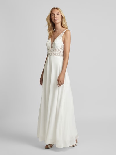 Peek & Cloppenburg LaonaBrautkleid mit floralem Spitzenbesatz in weiss