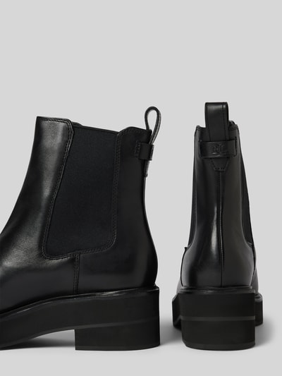 Peek & Cloppenburg Lauren Ralph LaurenChelsea Boots Aus Leder Mit Zugschlaufe Modell 'ADRIANNA' In Black
