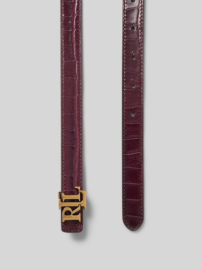 Peek & Cloppenburg Lauren Ralph LaurenGürtel Aus Rindsleder Mit Pinschließe In Dunkelbraun